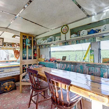 2 X Double Bed Glamping Wagon At Dalby Forest